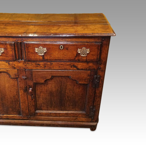 Antique oak cupboard dresser base end section