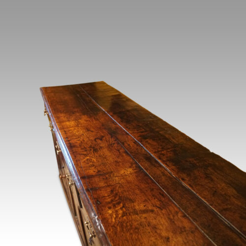 Antique oak cupboard dresser base long top