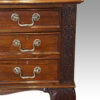 Edwardian Chippendale mahogany desk blind fret