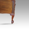 Edwardian Chippendale mahogany desk side leg