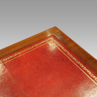 Edwardian Chippendale mahogany desk tooling