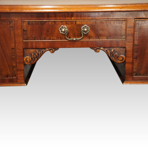 Edwardian mahogany dressing table centre drawer