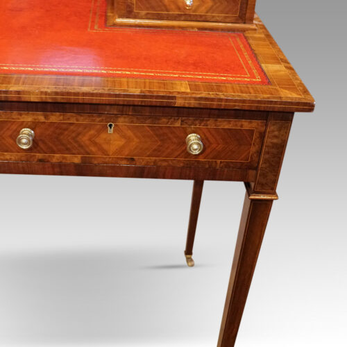 Edwardian walnut bon heur du jour drawer