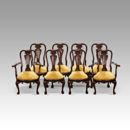George I style 8 dining chairs
