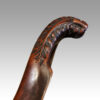 George I style 8 dining chairs arm carving detail