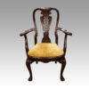 George I style 8 dining chairs armchair