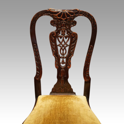 George I style 8 dining chairs back