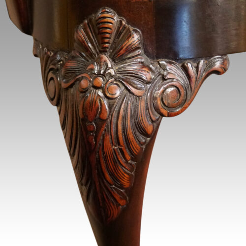 George I style 8 dining chairs knee