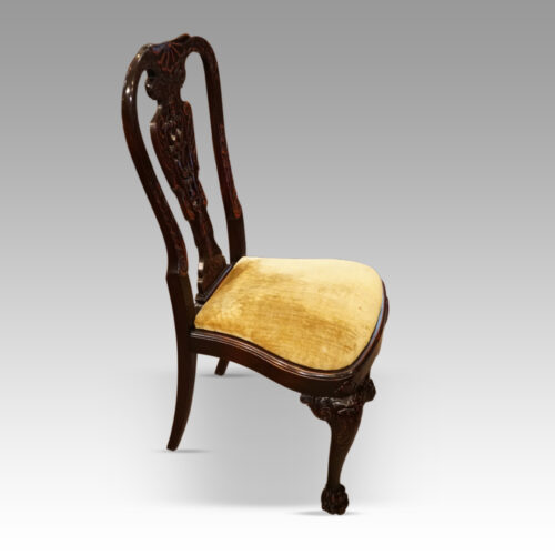 George I style 8 dining chairs side