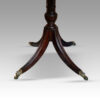 George V mahogany twin pillar dining table pedestal