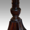 George V mahogany twin pillar dining table urn turning