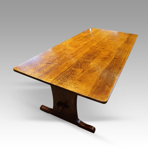 Large oak refectory table