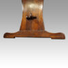 Large oak refectory table end support