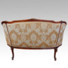 Pair of Edwardian walnut small sofas,10