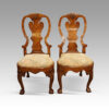 Pair of George I walnut side chairs