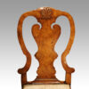 Pair of George I walnut side chairs back view