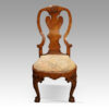 Pair of George I walnut side chairs single