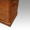 Pair of Victorian walnut bedside chests corner moulding