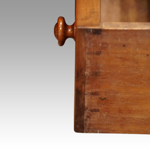 Pair of Victorian walnut bedside chests dovetails