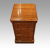 Pair of Victorian walnut bedside chests top