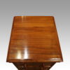 Pair of Victorian walnut bedside chests top detail