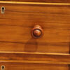 Pair of Victorian walnut bedside chests turned knob