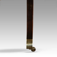Regency style mahogany dining table moulded leg
