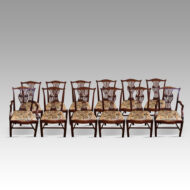 Set of 12 Georgian mahogany dining chairs