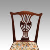 Set of 12 Georgian mahogany dining chairs back