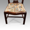 Set of 12 Georgian mahogany dining chairs serpentine seat