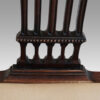 Set of 8 Georgian style dining chairs back detail