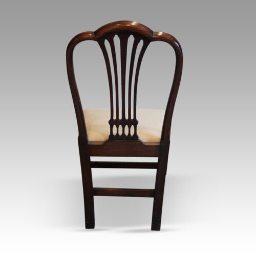 Set of 8 Georgian style dining chairs rear