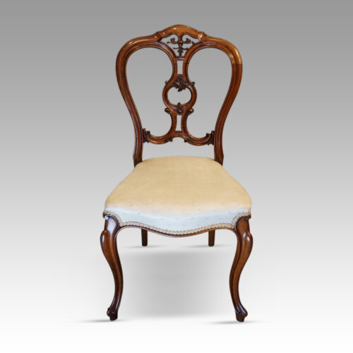 Set of 8 Victorian dining chairs front