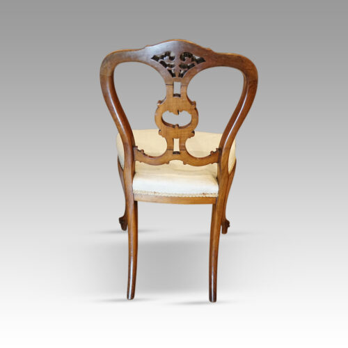 Set of 8 Victorian dining chairs rear view