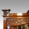 Art Nouveau 3 mirror walnut dressing table leaf carving