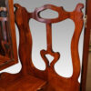 Art Nouveau 3 mirror walnut dressing table uprights