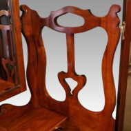 Art Nouveau 3 mirror walnut dressing table uprights