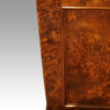 Victorian burr walnut pedestal desk detail back
