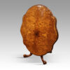 Victorian shaped walnut loo table top up