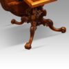 Victorian shaped walnut loo table top up base