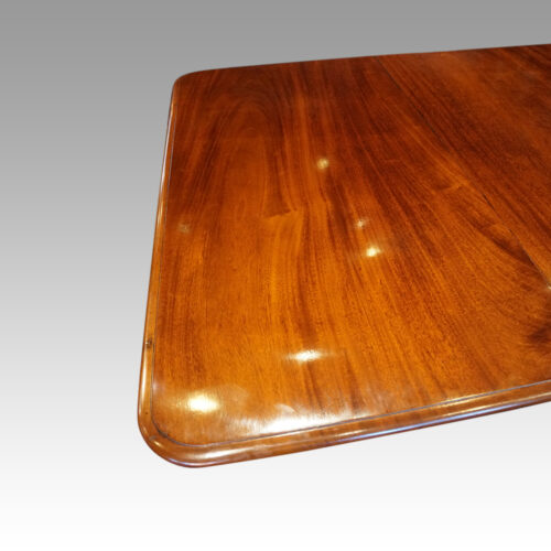 William IV mahogany extending dining table end