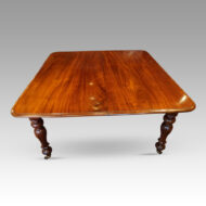 William IV mahogany extending dining table without leaves