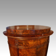 Antique walnut postbox drinks cabinet top