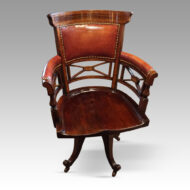 Edwardian inlaid desk chair