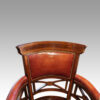 Edwardian inlaid desk chair back