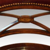 Edwardian inlaid desk chair back detail