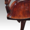 Edwardian inlaid desk chair seat detail