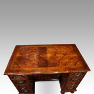 George I walnut kneehole top