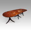 George V 12 seat mahogany dining table angle