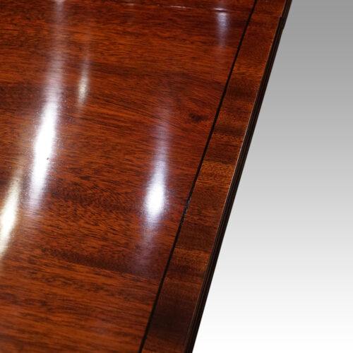 George V 12 seat mahogany dining table banding
